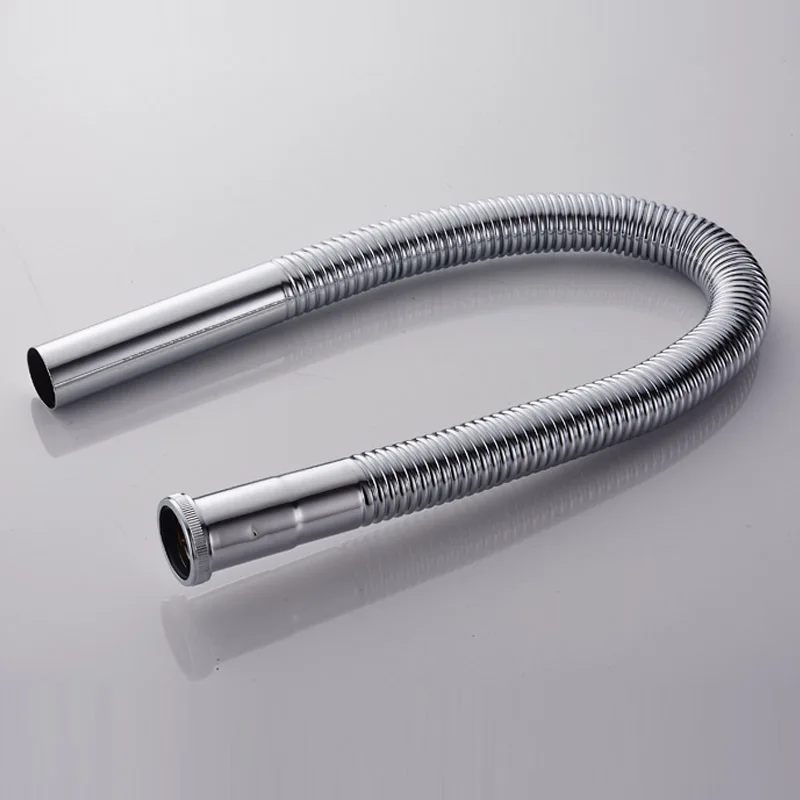 Brass Hose Siphon Flexible Sink Drain Bathroom Kitchen Basin Water Tube Pipe DN30 Sink Waste Set Bathtub Accessories