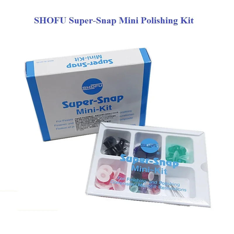 

Highly Flexible SHOFU Super-Snap Rainbow Mini Polishing Kit Dental Composite Dental Polishing And Finishing Discs SHOFU