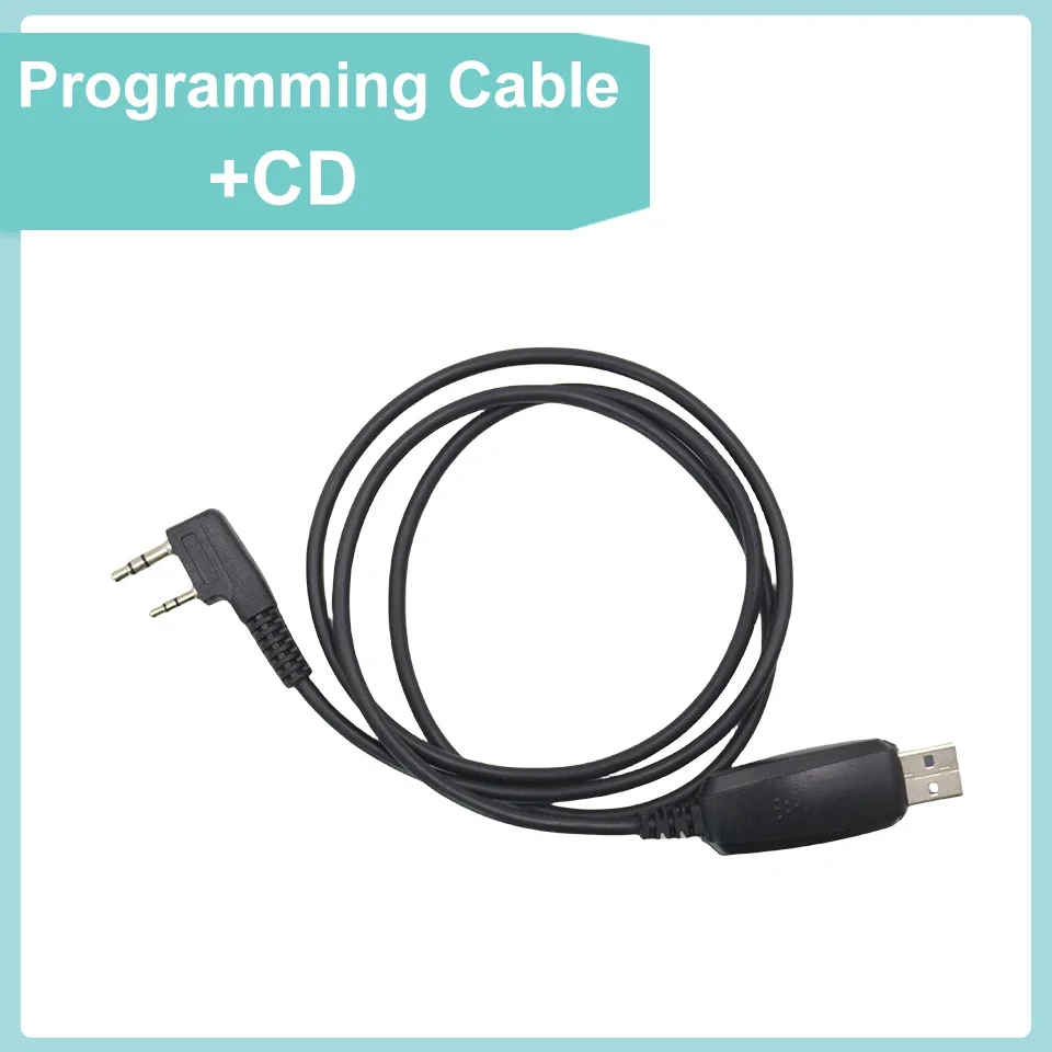 UV-K5 USB Programming Cable for Baofeng UV-5R Quansheng K6 UV5R Plus UV 13 UV 17 Pro Programming Cable Driver With CD Software 4