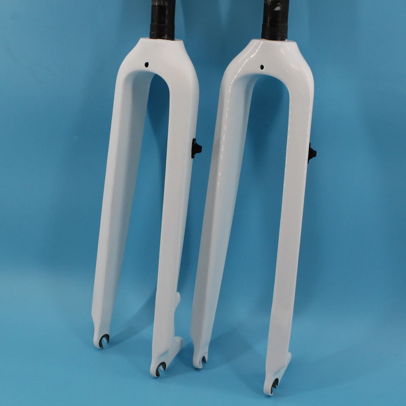 Nuovissimo Full White 26/29 Pollici Mountain Bike Full Carbon Fiber Forcella Anteriore Per Bicicletta Freno A Disco Forcella Rigida Mtb 26Er 29Er