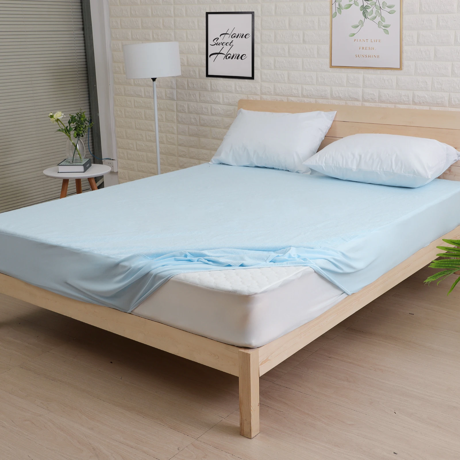 Terry Waterproof Mattress Protector Fit Sheet With Elastic Band Bed Sheet Breathable Mattress Cover 60x120cm
