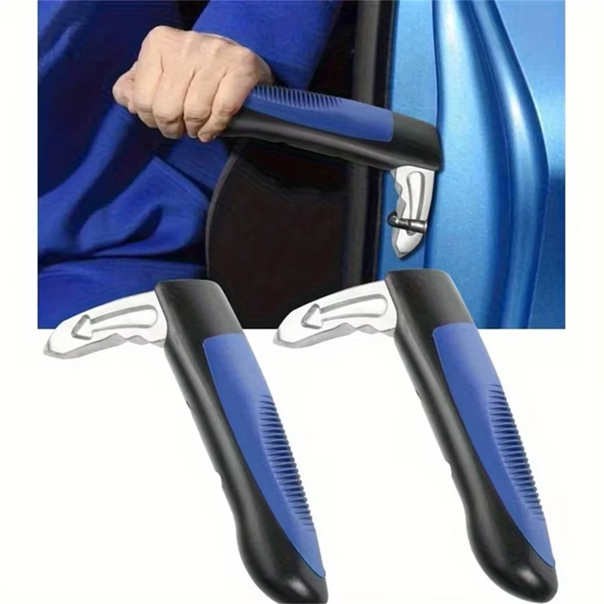 Car Interior Door Handle 2 in 1 Multifunction Vehicle Support Handles Window Breaker Pregnant