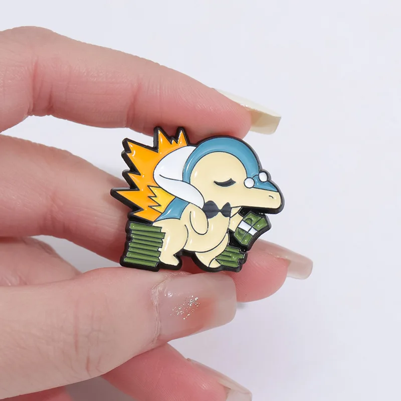 Classic Cartoon Animal Brooch Pins Cute Dinosaur Frog Turtle And Bear Badge Enamel Brooches Jewelry Cosplay Gift For Friends