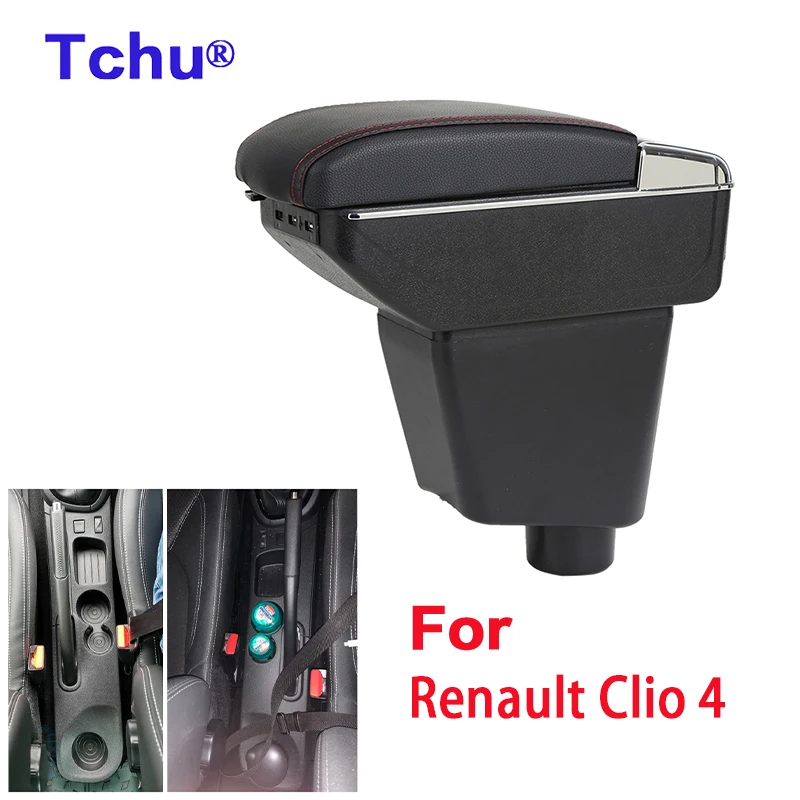 For Renault Clio 4 Armrest 2012-2018 Car Accessories Storage Box Easy  Install Universal Cup Holder Interior Auto Charging USB - AliExpress