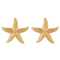 New Fashionable Starfish Earrings Made of High Quality Stainless Steel for Women's Exquisite Birthday Party Jewelry Gifts 1