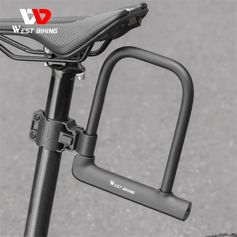 West Biking YP0705046 Accessories Bicycle Locks | Bicycle Accessories U Lock | Bicycle Lock Anti Theft U - Bicycle Lock