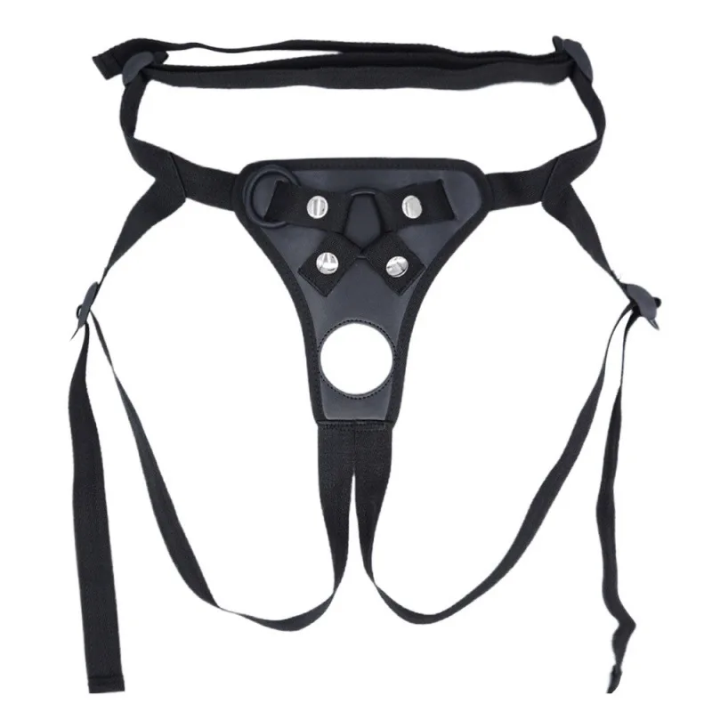 Arnês Couro Cinto Ajustável Strapon Dildo Leather Harness - Imagem 8