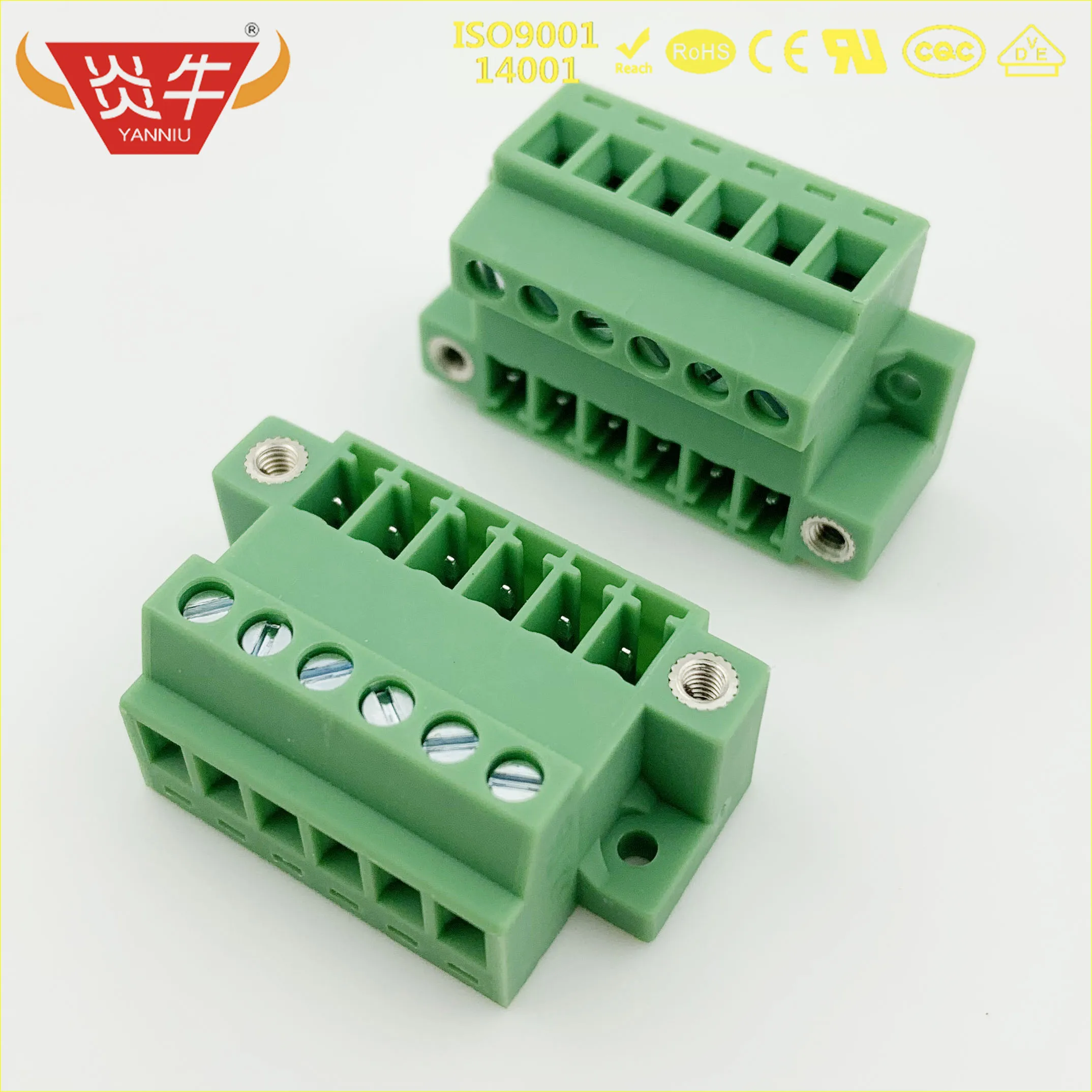 10Pcs KF2EDG GBM 3.81 2P ~ 12P PCB PLUG-IN TEMINAL BLOCKS 15EDG-GBM 3.81mm 2PIN ~ 12PIN MCVU 1,5/ 2-GFD-3,81  PHOENIX CONTACT