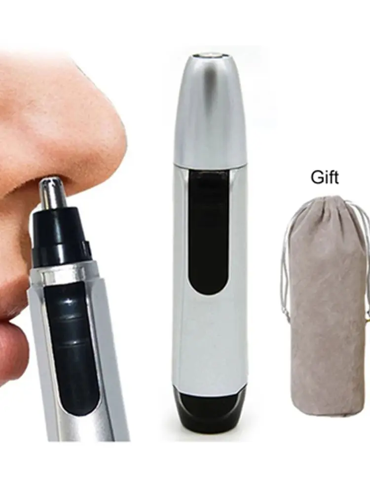 Portable Electric Nose Ear And Face Trimmer, Cleaning Shaver Remover Clipper For Men Neck And Nose Tool