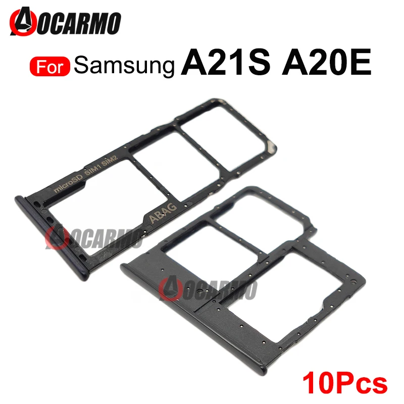 

10Pcs/Lot Dual Sim Card Slot Tray Holder Replacement For Samsung Galaxy A21S A217F A20E A202 A202F A202DS SIM Card