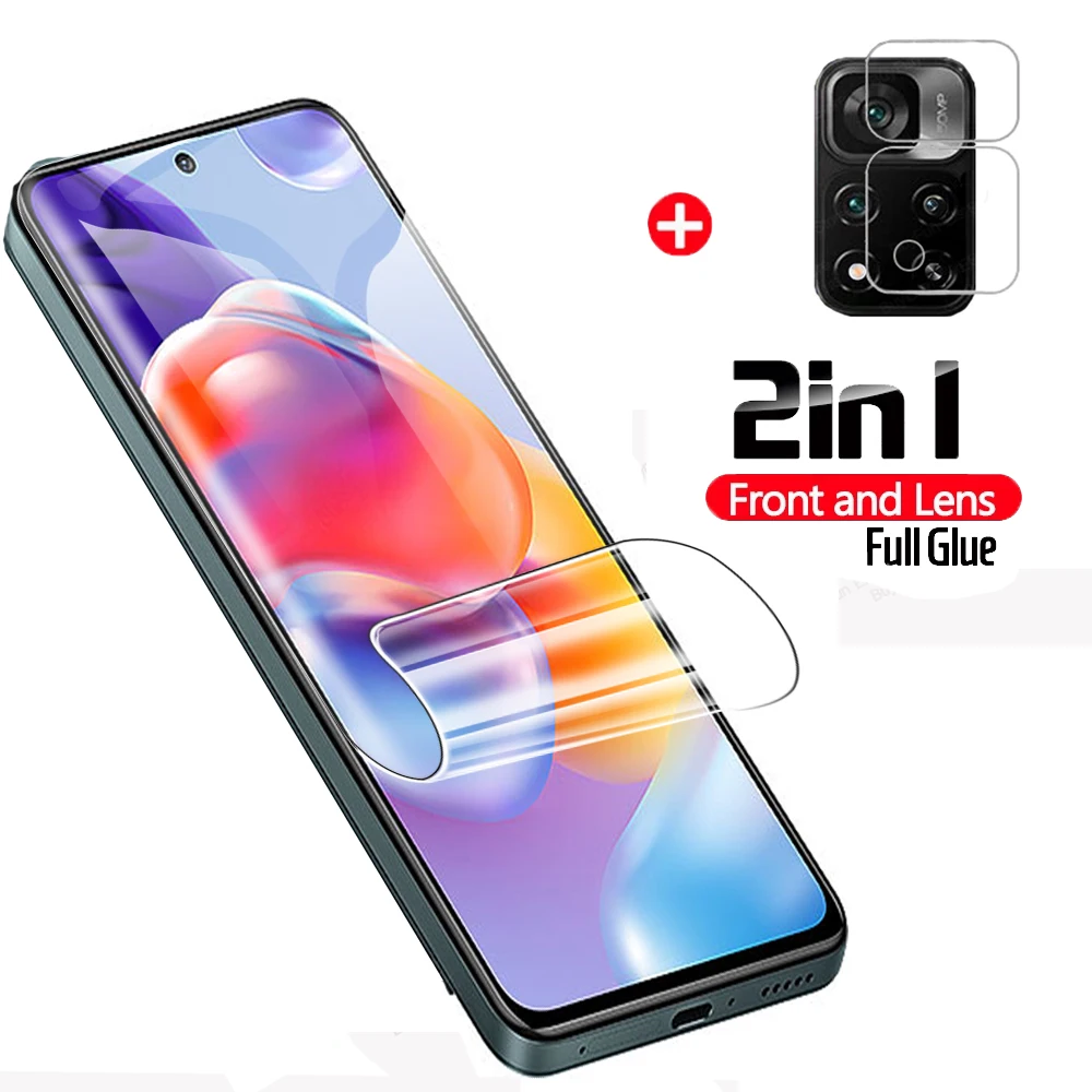 2 In 1 Hydrogel Film For Xiaomi Redmi Note 11 Pro Plus 5g Screen