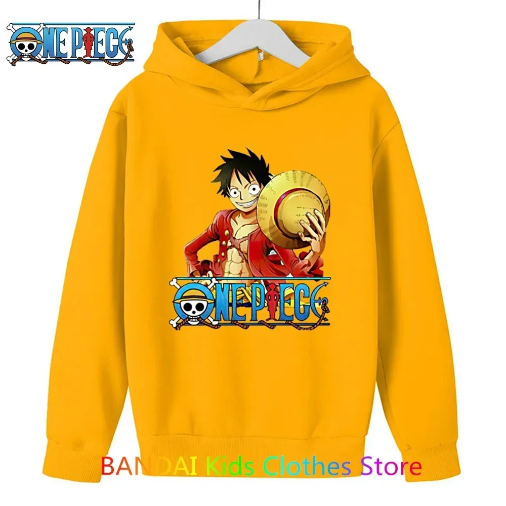 

One Piece Hoodie Kids Sweatshirt Anime Luffy Hoodie Kids Coat Baby Boys Girls Clothing Sudaderas Autumn Warm Sweater