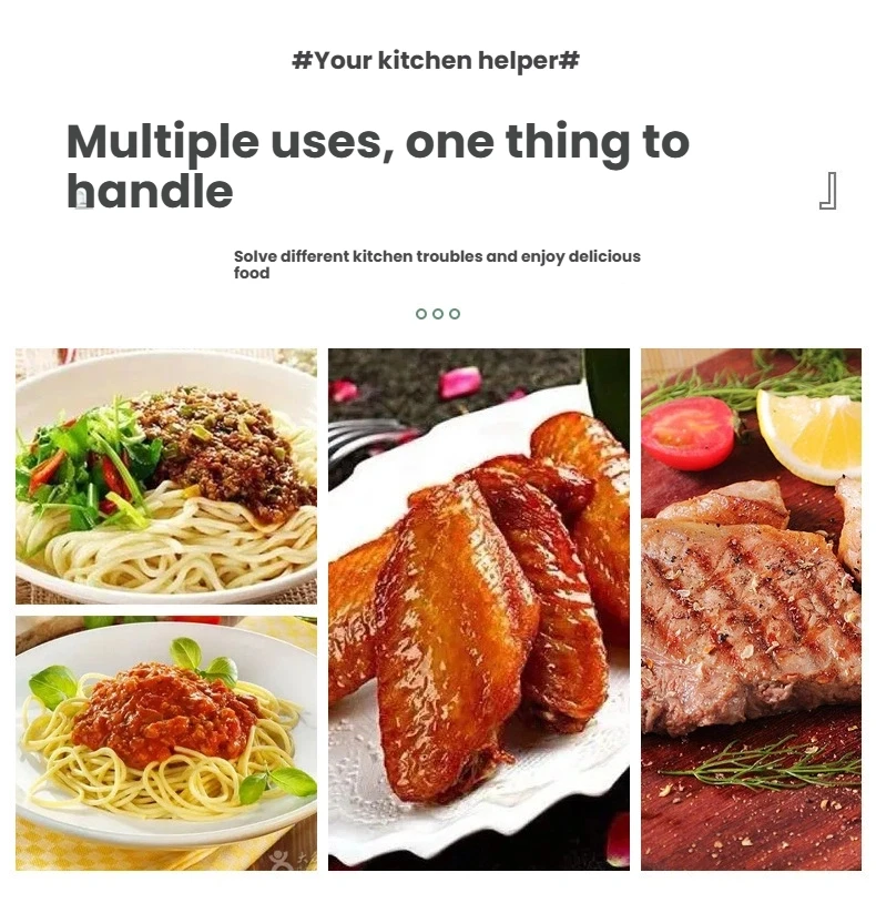 Description Picture 4 of itemNon Scalded Grill Clip And Pasta Fork Pasta Spoon Set Sturdy Toothed Spaghetti Spoon And Food Clip