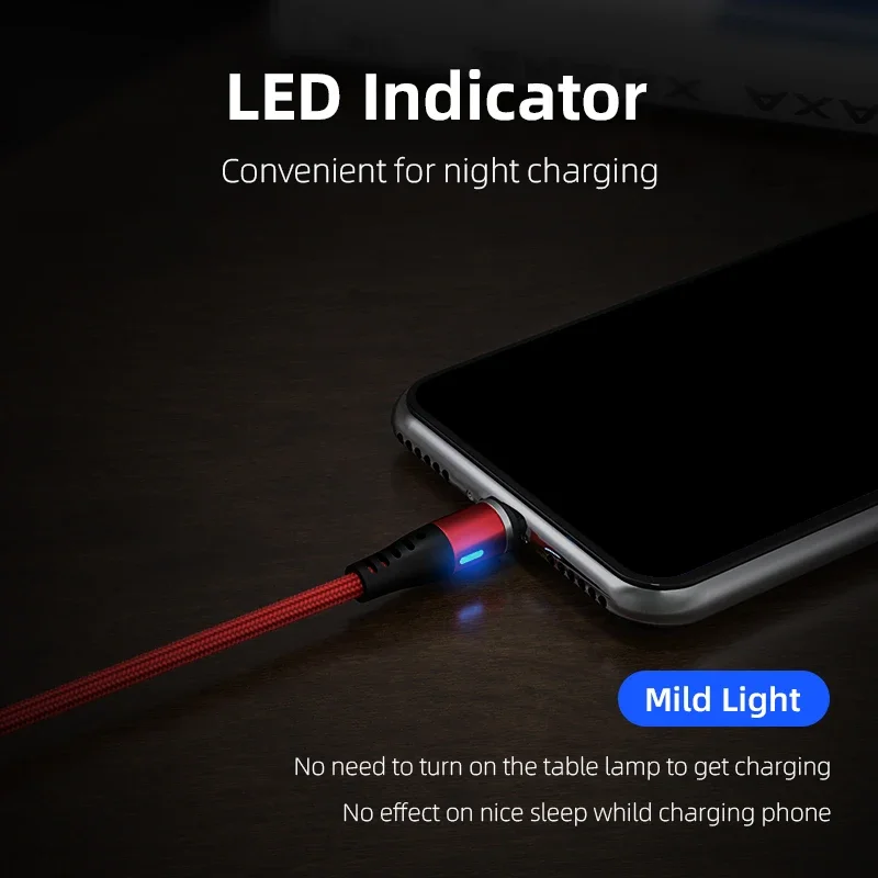 

Magnetic USB Charging Cable LED USB Type C Phone Cable Phone Charger Magnet Micro USB For iPhone 11 12 Pro Max For Xiaomi