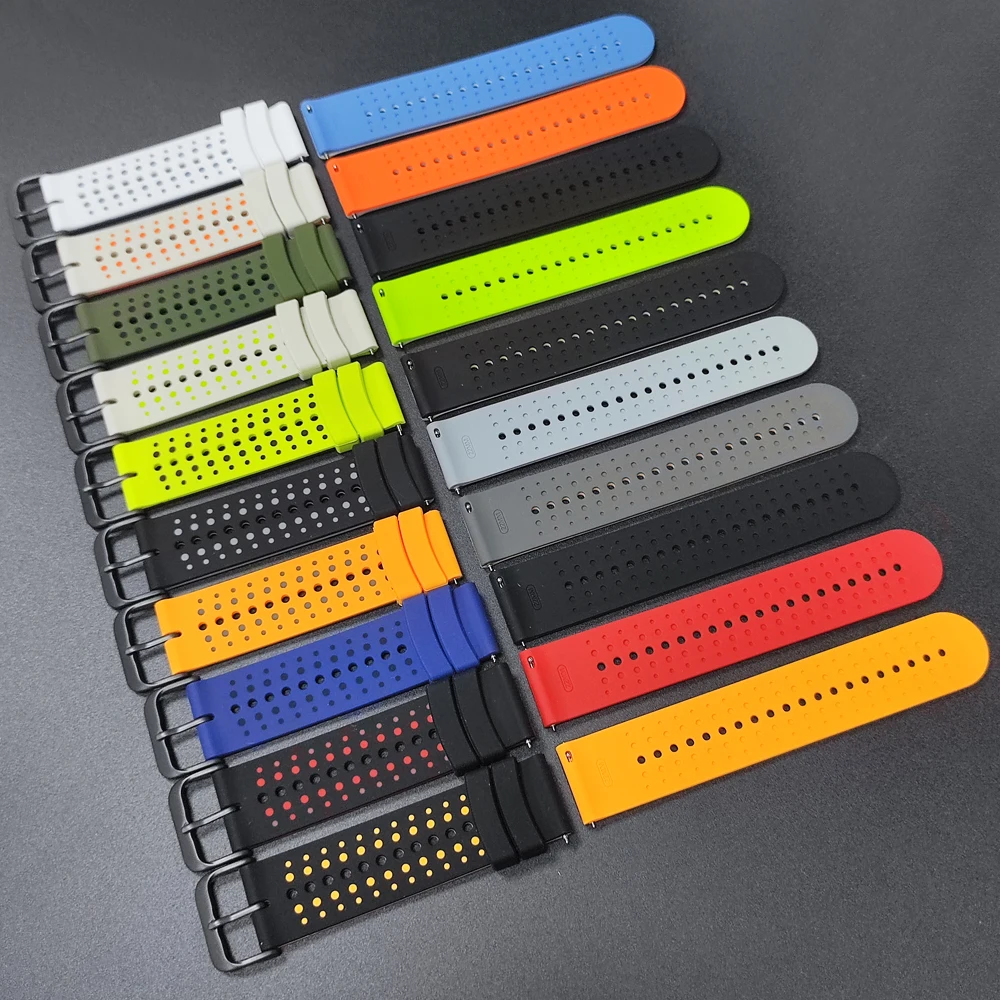 Universal Silicone Watch Strap - 20mm/22mm – Premium Replacement Band for Sports and Smart Watches