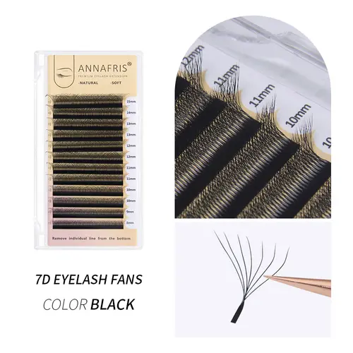 ANNAFRIS Premade Volume Fan YY 3D 4D 5D W-Shaped Lash Automatic Flowering W Lashes Extension Natural Soft Full Dense Mink Lash - Image 9