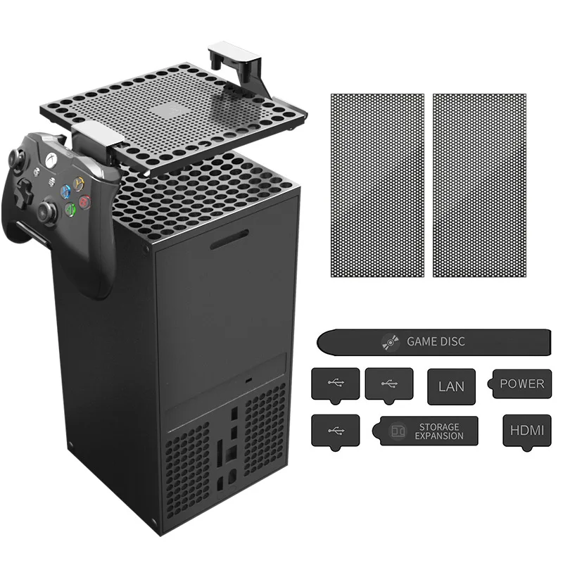 Host Dust Proof Cover Mesh Filter Jack Stopper Kit for X box Series X,Game  Console Anti-dust Plugs Pack Protector Accessories