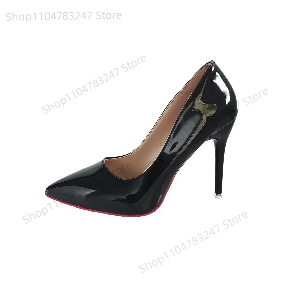2022 New High Heels Dress Shoes for Women Fashion Thick Heel Square Toe Work Shoes - 2