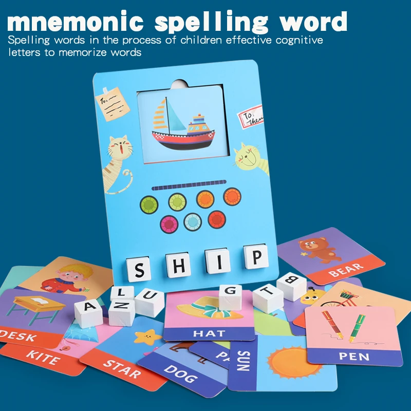 Alphabet Learning Building Blocks Puzzle Educational Toy Enhances Letter Recognition Logical Thinking Learning Playset for Kids