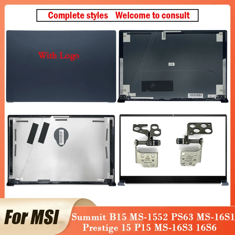 Nuovo Per Msi Ps63 Ms-16S1 Msi Prestige 15 P15 Ms-16S3 16 S6 Msi Summit B15 Serie Ms-1552 Laptop Lcd Cover Posteriore Cerniere Cornice Anteriore