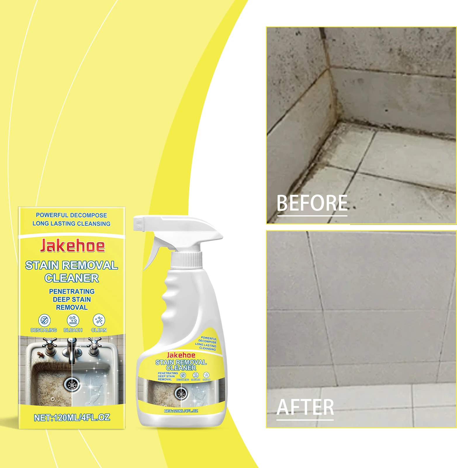 Determination cleaner Scale household tile gap refrigerator sink toilet detergent cleaner