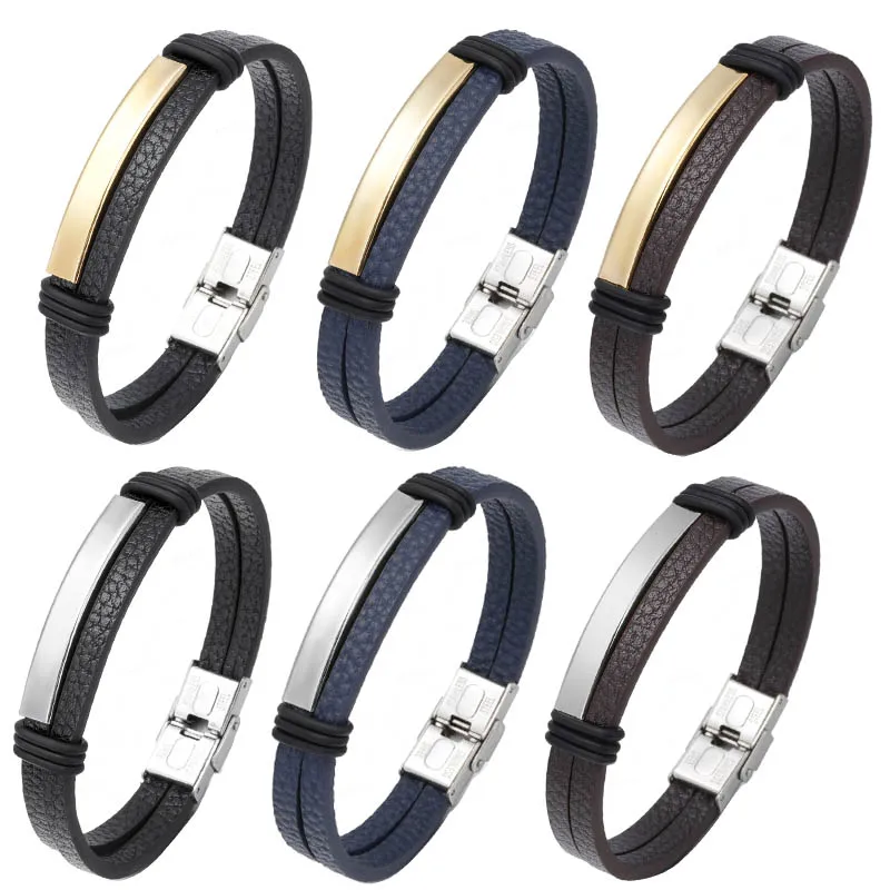 Männer Lederarmband Cooles Herren Single Band Surfer Echtleder Armband Manschette Armband Leder Damen