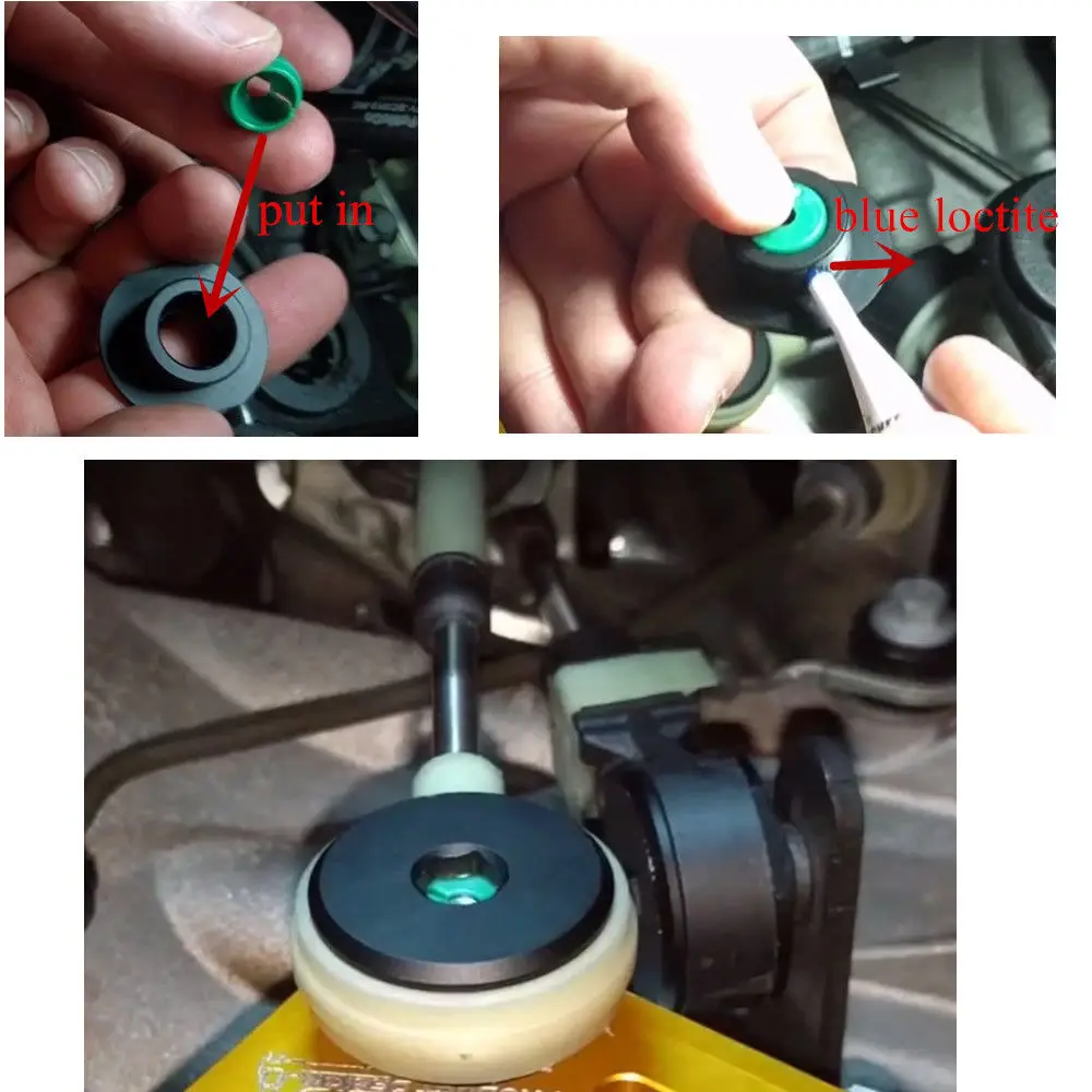 Shift cable bushings Solid Aluminum Shift Cable-end Bushings and Eliminate Shift Cable Slop for Ford Focus ST & RS Performance Upgrade