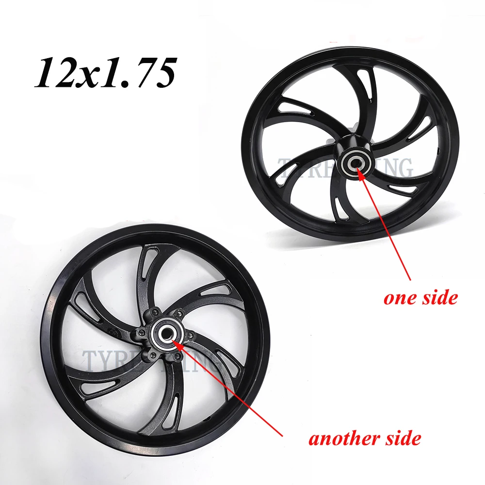 12 Inch Rims 12x1.75 Wheel Hub Use 12 1/2 X 2 1/4 1/2x2.75 Tire Inner Tube Fit Many Gas Electric Scooters E-Bike Accessory