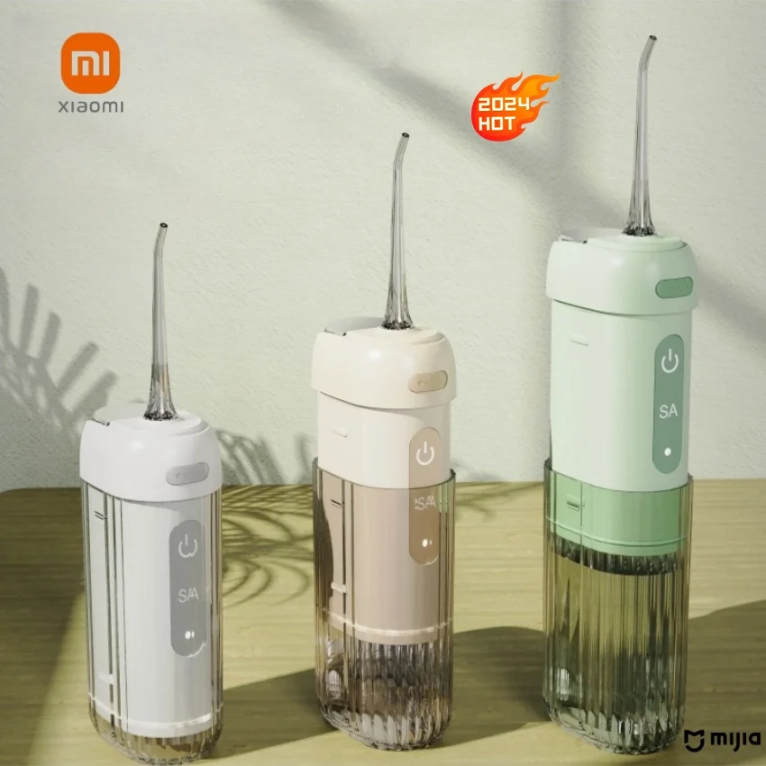 xiaomi mijia Portable Water thermos Floss Oral Irrigator 200ML Electric Tooth Cleaning Device 3 Modes Waterproof Irrigator oral irrigator dental cleaner water flosser