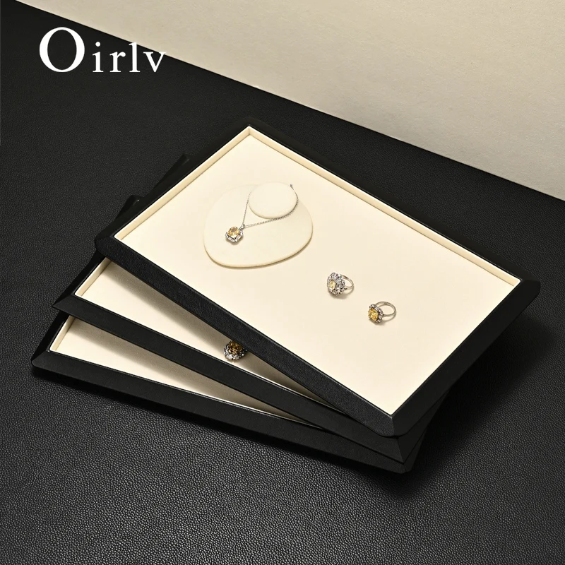 Luxury Jewelry Display and Storage Leather Tray