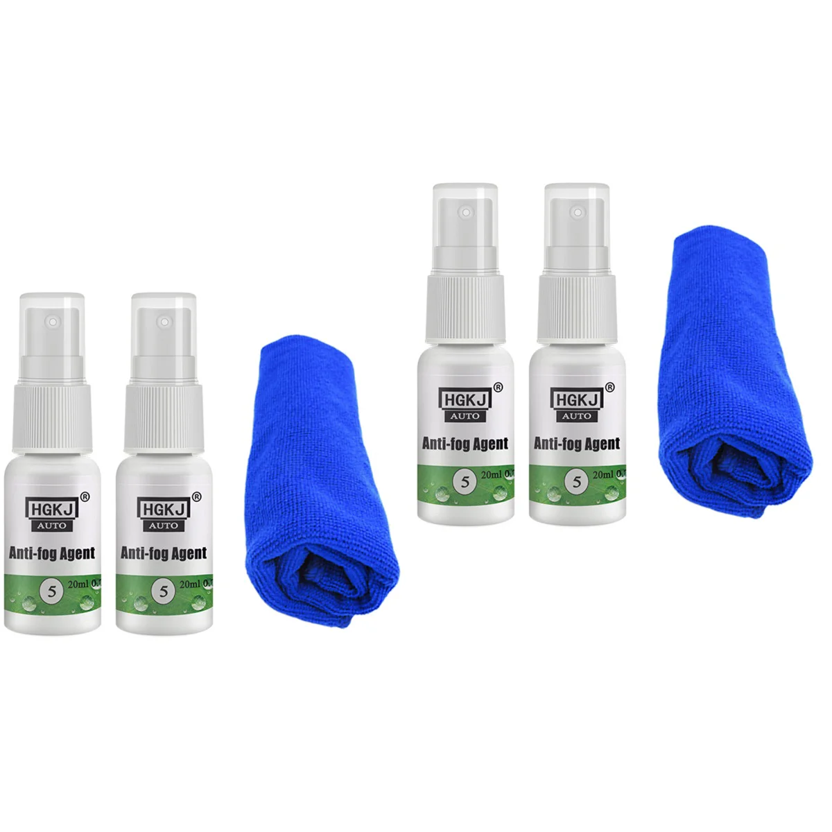 2 Sets Professional Car Windshield Antifogging Coating Degreasing