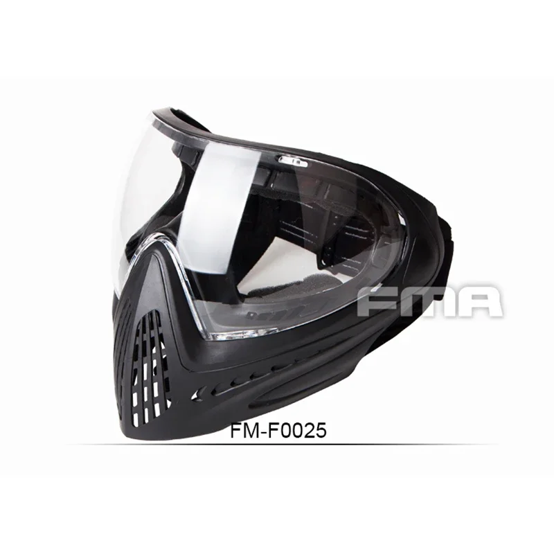 FMA F1 Full Face Mask Single Layer Paintball Safety Protective Mask Anti-fog Goggle Outdoor Tactical Airsoft Equipment