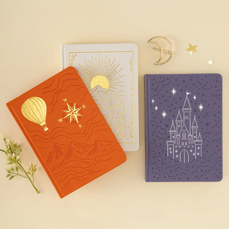 Luxury A5 Gilded Dot Grid Notebook: Premium Cover for Journaling & Planning