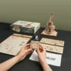 Robotime ROKR Mechanical Music Box 3D Wooden Puzzle for Kids Christmas Gifts 6