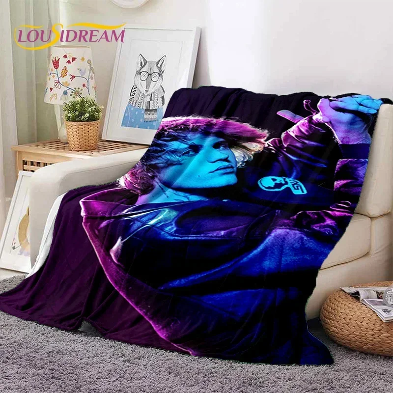 3D Justin Bieber Idol Singer Soft Blankets,Keep Warm Throw Blanket Comfortable Blanket for Picnic Beds Sofa Home Bedroom Gifts 3