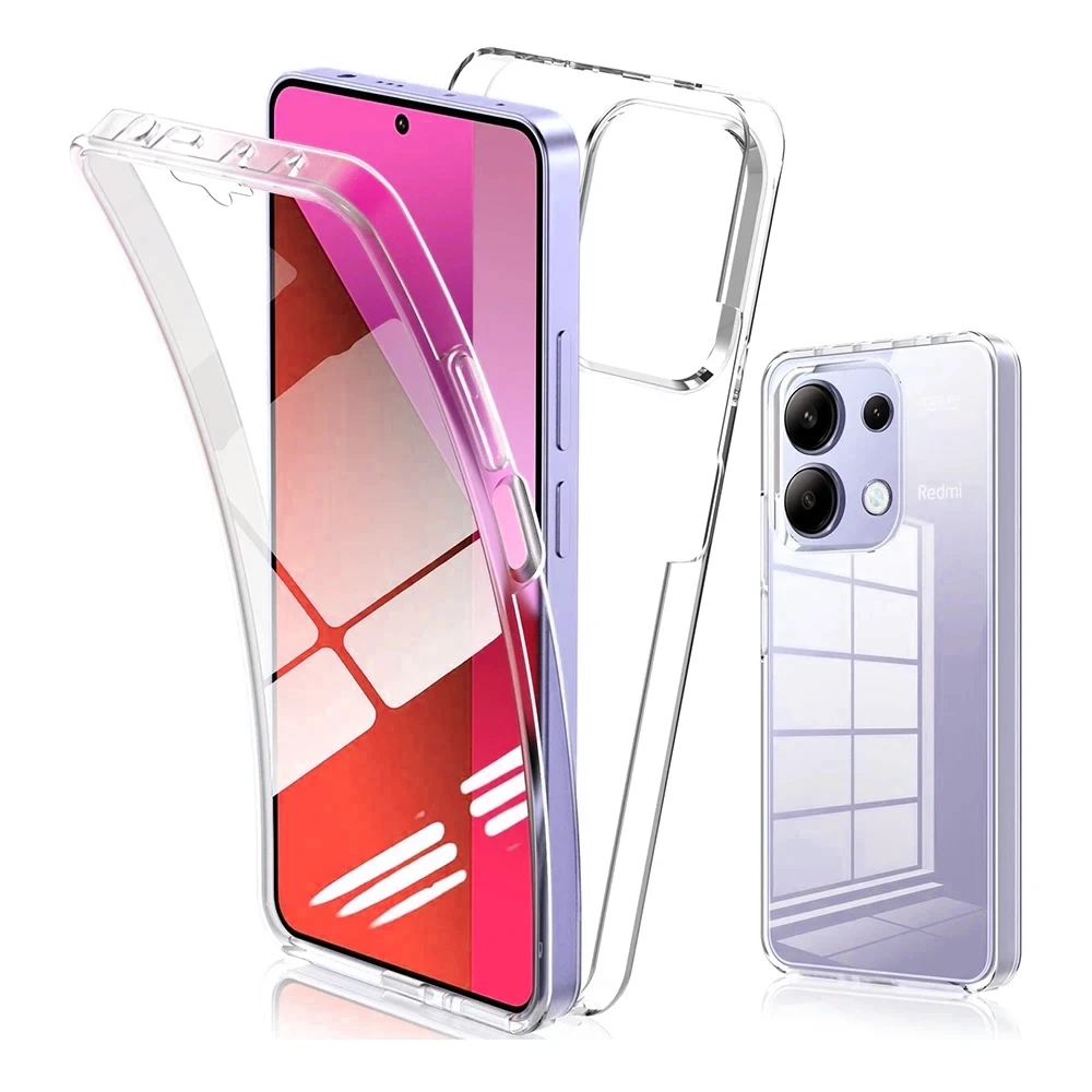 Ultimate 360 Full Body Shockproof Hybrid Case - Enhanced Protection with Clear Silicone and Hard PC Shell