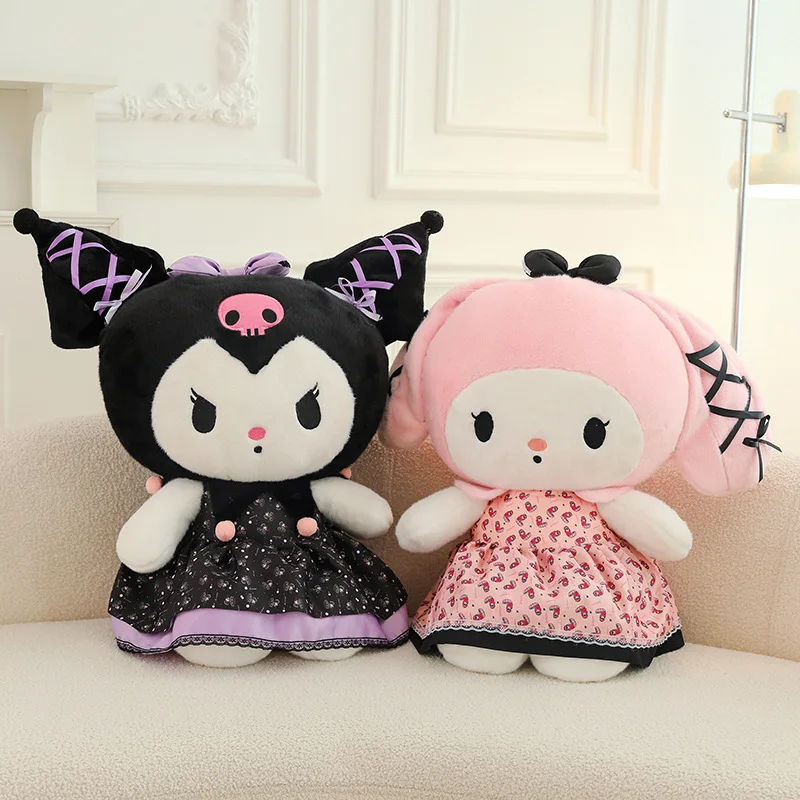 

35cm Cute Sanrio Plush Toys Car Accessories Sanrio Por Mayor Kuromi My Melody Stuffed Doll Valentine's Day Gifts for Girlfriend