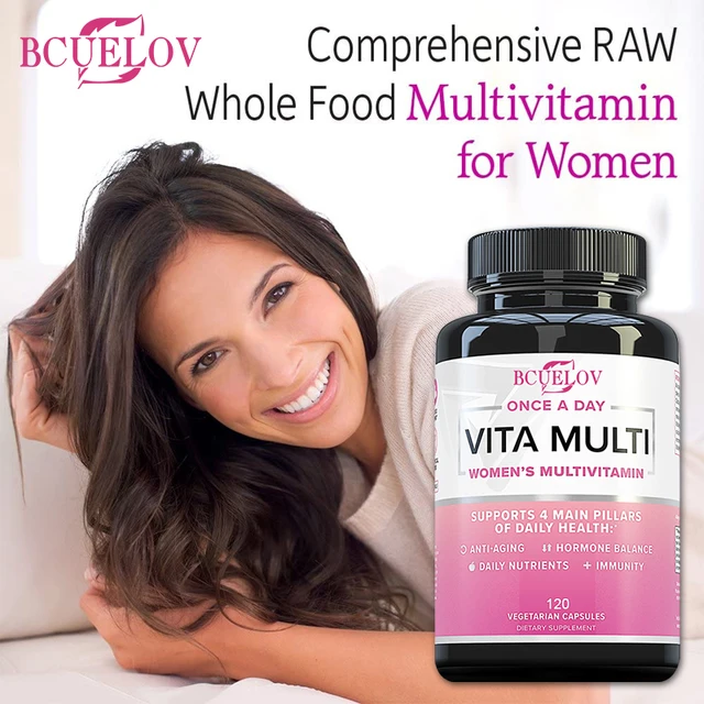Women's Multivitamin Capsules Contain A Perfect Blend of Iron,Folic Acid,Calcium and Zinc To Support Immune Function and Energy 2
