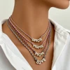 Nouveaux Colliers Pendentifs Lettres Initiales « Mom Love Mama » au Design Coloré, Collier Lettre Zircon « MOM LOVE » Tendance, Cadeaux Fête des Mères