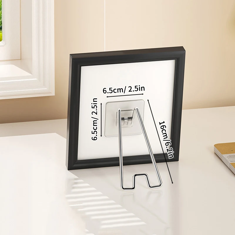デスクトップフォトフレームスタンド ドリル不要、釘不要、簡単セットアップ、写真アルバムアートワーク用の頑丈なサポート - ブラケットのみ付属