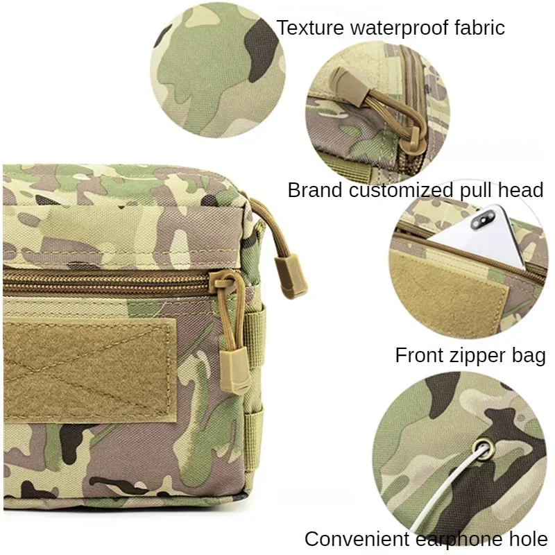 Outdoor Molle Pouches Tactical Admin Pouch Compact EDC Utility Gadget Gear Pouch Carry Accessory Belt Hanging Waist Hunting Bag 4