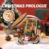 DIY Wooden Miniature Model Kit Mini Bottle Christmas Prologue Doll Houses 3D Puzzle Dollhouse With Furniture for Friends Gifts 2