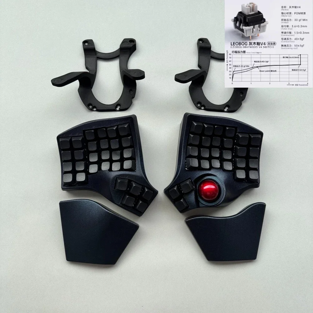 Charybdis-人間工学に基づいたメカニカルキーボード,湾曲したトラック