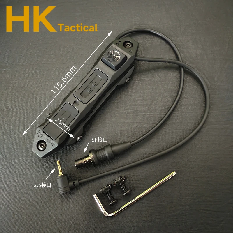 Tactical Axon Pressure Switch Button Remote Dual Function Tail For