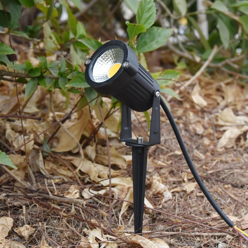 LED COB Garden Lighting 5W 7W 10W 15W Outdoor Spike Lawn Lamp Waterproof Lighting Garden Path Spotlights AC110V 220V DC12V 24V images - 6