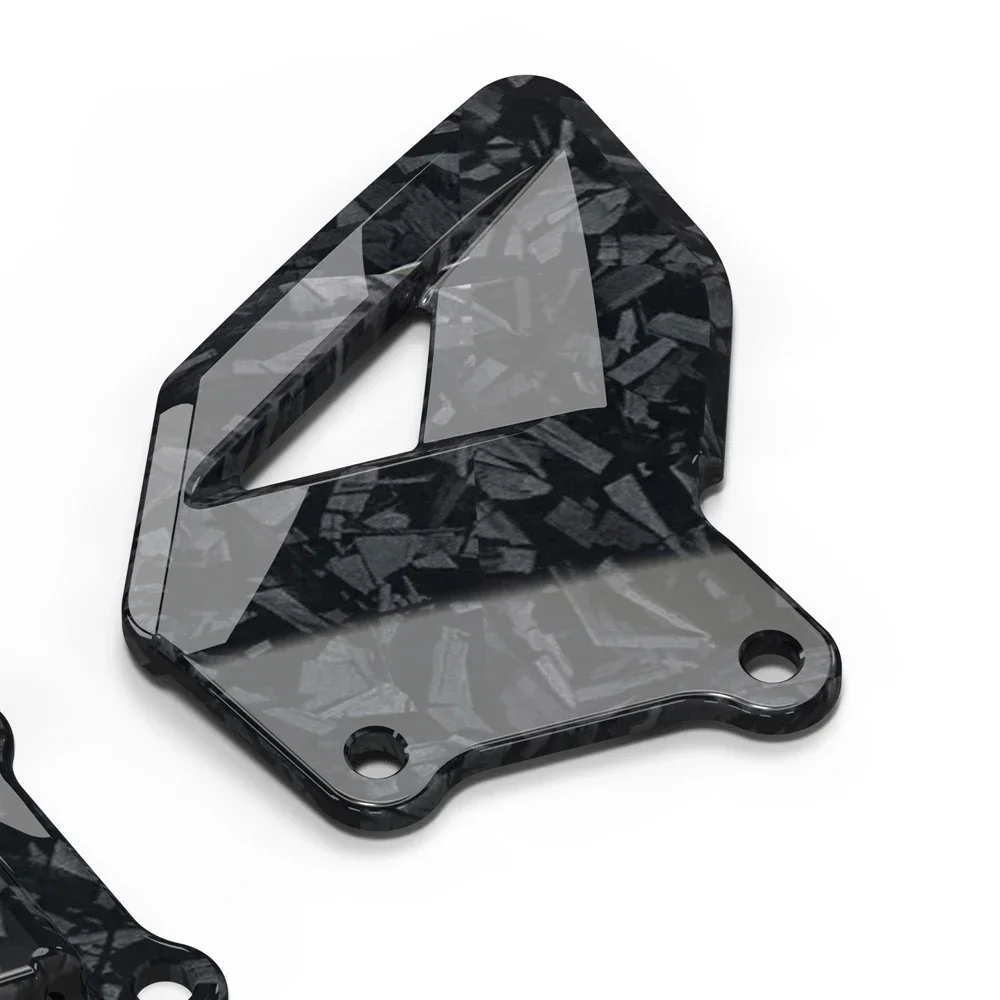 Motorcycle Foot Pedals For Honda CBR600RR CBR600 RR 2003- Motorcycle Foot Pedal Heel Guard Plates Decoration Carbon-look