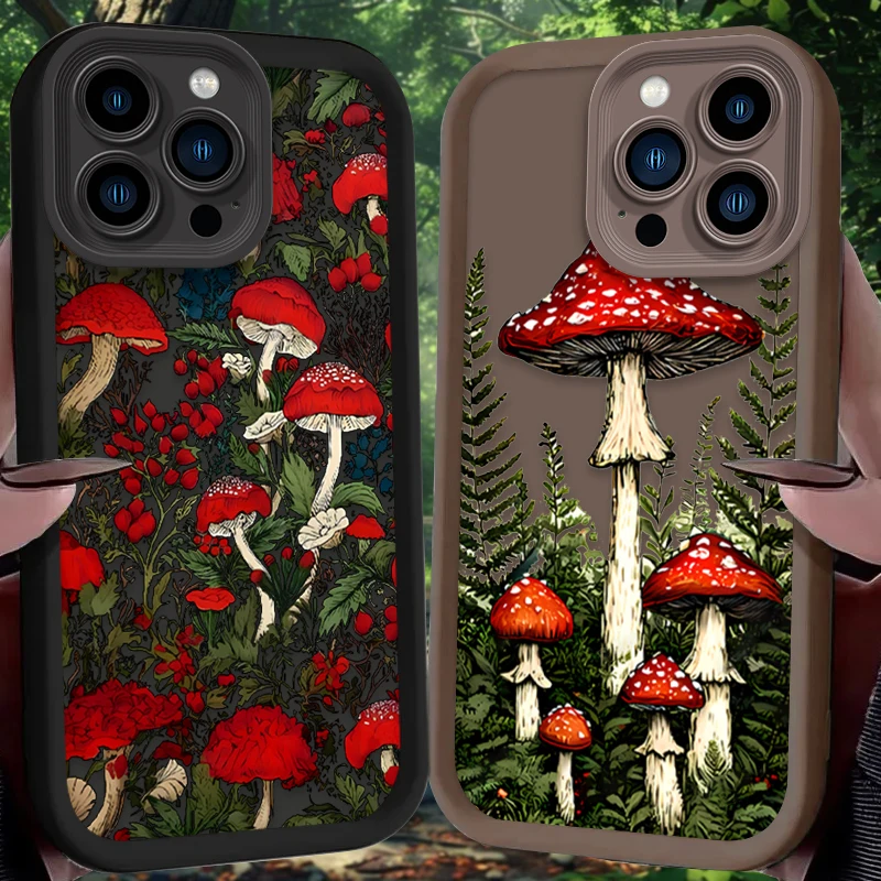 Creativity Mushroom Aesthetic Art Silicone Phone Case