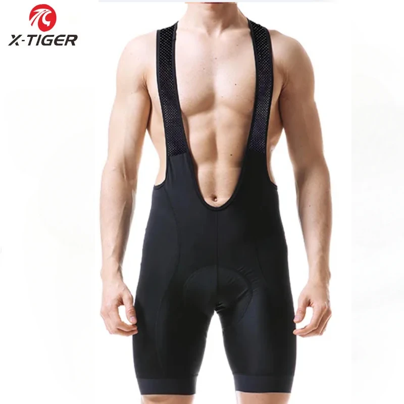 Cycling Bib Pants 5D Gel Pad Men Cycling Bike Bib Pants Breathable Sport MTB Bike Fishing Fitness Trousers X-TIGER