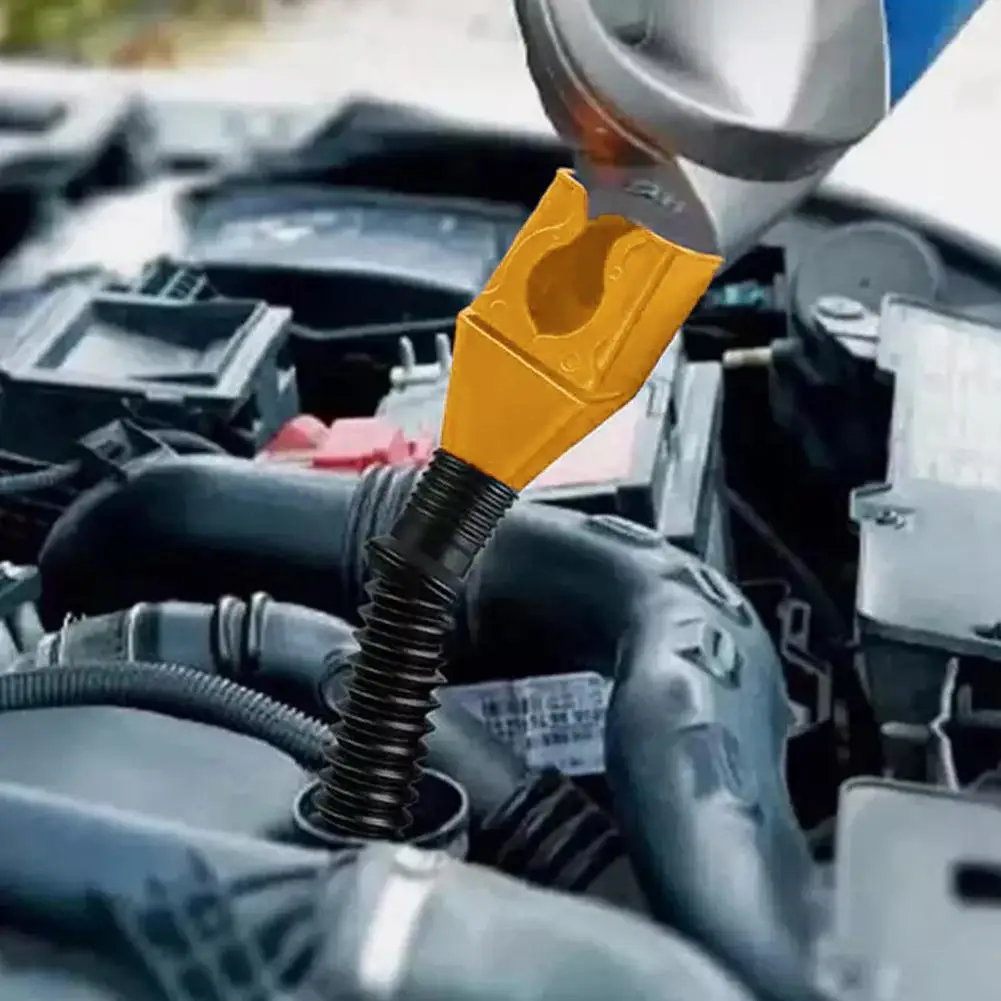 Plastic Car Oil Pouring Hands-free Bayonet Fueling Funnel Portable Folding Telescopic Hose Filling Motorcycle Gasoline Funnel