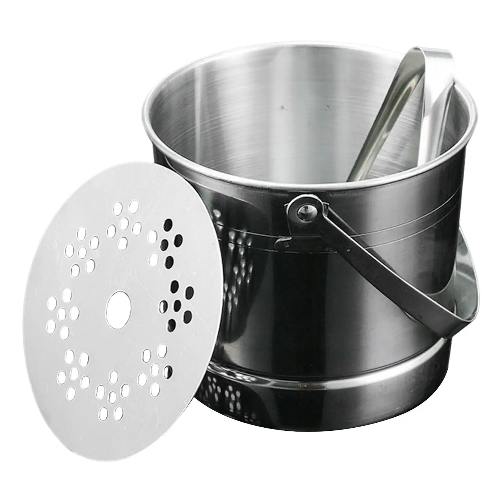 1L Stainless Steel Ice Bucket with Ice Clip Versatile Chiller for ice bucket